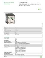 Datasheet for Schneider Electric LC1K0910G7, EAN: 3389110604160