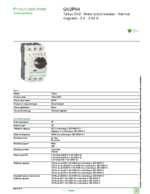 Datasheet for Schneider Electric GV2P04, EAN: 3389110213430