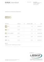 Datasheet for Gira 0214217, EAN: 4010337015741