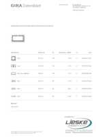 Datasheet for Gira 100224, EAN: 4010337002246