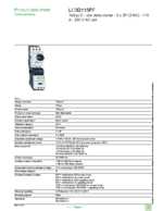 Datasheet for Schneider Electric LC3D115P7, EAN: 3389110207781