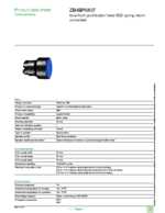 Datasheet for Schneider Electric ZB4BP6837, EAN: 3389110222265