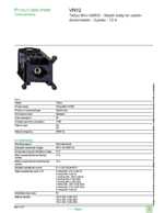 Datasheet for Schneider Electric VN12, EAN: 3389110759839