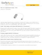 Datasheet for Startech.com USB31000SA, EAN: 0065030862035
