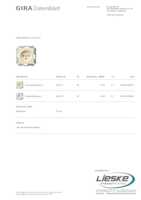 Datasheet for Gira 047901, EAN: 4010337479017