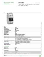Datasheet for Schneider Electric GB2DB21, EAN: 3389110865530