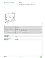 Datasheet for Schneider Electric KZ31, EAN: 3389110475708