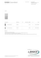 Datasheet for Gira 134626, EAN: 4010337346265