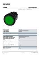 Datasheet for Siemens 3SU10010AB400AA0, EAN: 4011209955721
