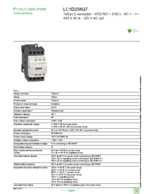 Datasheet for Schneider Electric LC1D258G7, EAN: 3389110294330