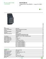 Datasheet for Schneider Electric RM35UB330, EAN: 3389119405324