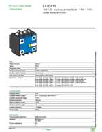 Datasheet for Schneider Electric LA1DX11, EAN: 3389110970609