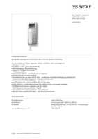 Datasheet for Siedle 200044623-00, EAN: 4015739446230