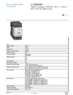 Datasheet for Schneider Electric LC1D50AE7, EAN: 3389119408646