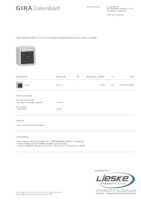 Datenblatt zu Gira 311631, EAN: 4010337123842
