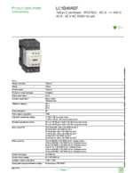 Datasheet for Schneider Electric LC1D40AD7, EAN: 3389119408332