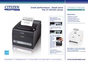 Datenblatt zu CITIZEN CTS310IIEBK