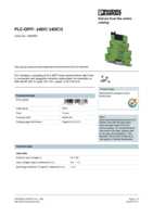 Datasheet for Phoenix Contact 2900364, EAN: 4046356508780
