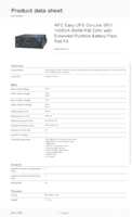 Datasheet for APC SRV1KRILRKE, EAN: 0731304450962