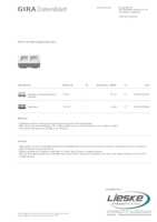 Datasheet for Gira 119227, EAN: 4010337192275