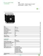 Datasheet for Schneider Electric V6, EAN: 3389110551747