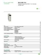 Datasheet for Schneider Electric BMXXBE1000, EAN: 3595863992175