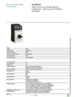 Datasheet for Schneider Electric GV3P401, EAN: 3389119412254