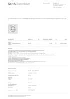 Datasheet for Gira 245970, EAN: 4010337129967