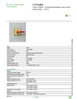 Datasheet for Schneider Electric VCF6GEN, EAN: 3389119413220