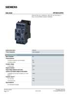 Datasheet for Siemens 3RT20232AP00, EAN: 4011209831490