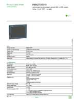 Datasheet for Schneider Electric HMIGTO5310, EAN: 3595864150284