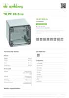 Datenblatt zu Spelsberg 20150301, EAN: 4013902813698