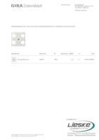 Datasheet for Gira 025803, EAN: 4010337258032