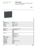 Datasheet for Schneider Electric HMISCU8B5, EAN: 3595864175584