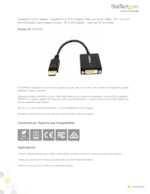 Datasheet for Startech.com DP2DVI2, EAN: 0065030836869