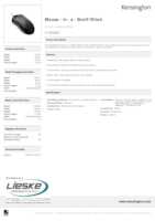 Datasheet for Kensington K72356EU, EAN: 5028252302814