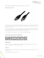 Datasheet for Startech.com USB3SAB5M, EAN: 0065030861342