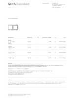 Datenblatt zu Gira 127500, EAN: 4010337275008