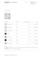 Datasheet for Gira 266403, EAN: 4010337011903