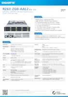 Datasheet for Gigabyte 6NR263ZG0DR000ACL2