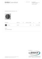Datasheet for Gira 0640600, EAN: 4010337021841