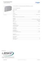 Datasheet for Hager LF6011087030, EAN: 4012740021821