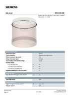 Datasheet for Siemens 8WD44205BE, EAN: 4011209902336