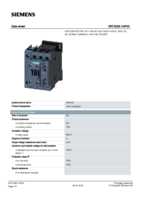 Datasheet for Siemens 3RT23261AP00, EAN: 4011209834699