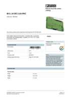 Datasheet for Phoenix Contact 2861263, EAN: 4017918894207