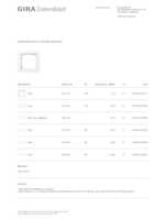 Datasheet for Gira 0211151, EAN: 4010337126171