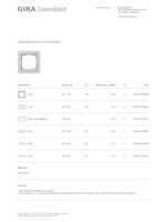Datasheet for Gira 0211154, EAN: 4010337126058