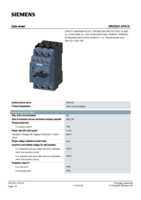 Datasheet for Siemens 3RV20214FA15, EAN: 4011209841345