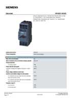 Datasheet for Siemens 3RV20214EA25, EAN: 4011209841338