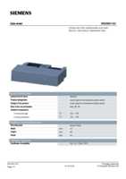 Datasheet for Siemens 3RV29010H, EAN: 4011209859142
